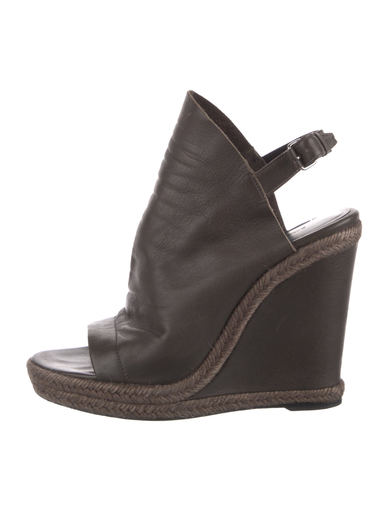 Balenciaga Leather Slingback Pumps