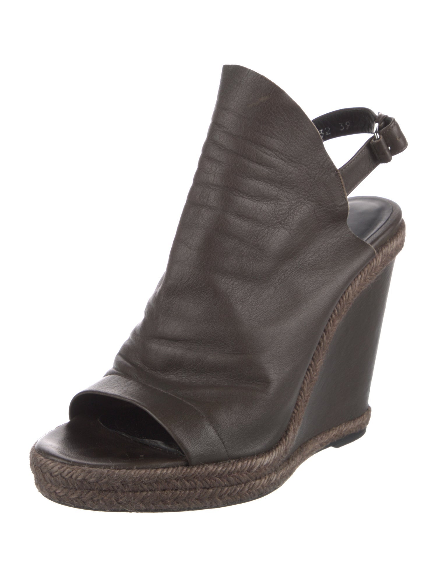 Balenciaga Leather Slingback Pumps