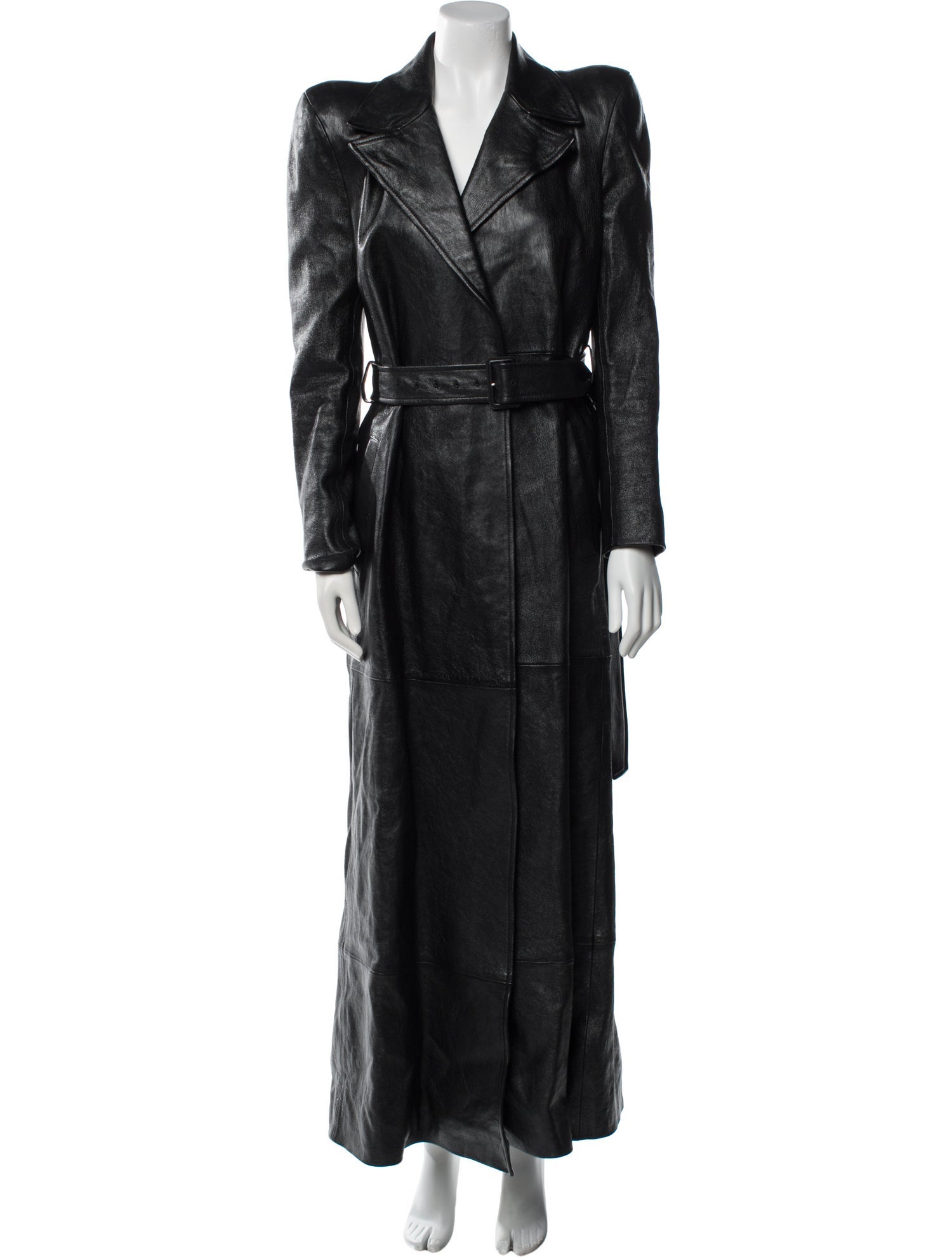 Balenciaga 2023 Leather Trench Coat