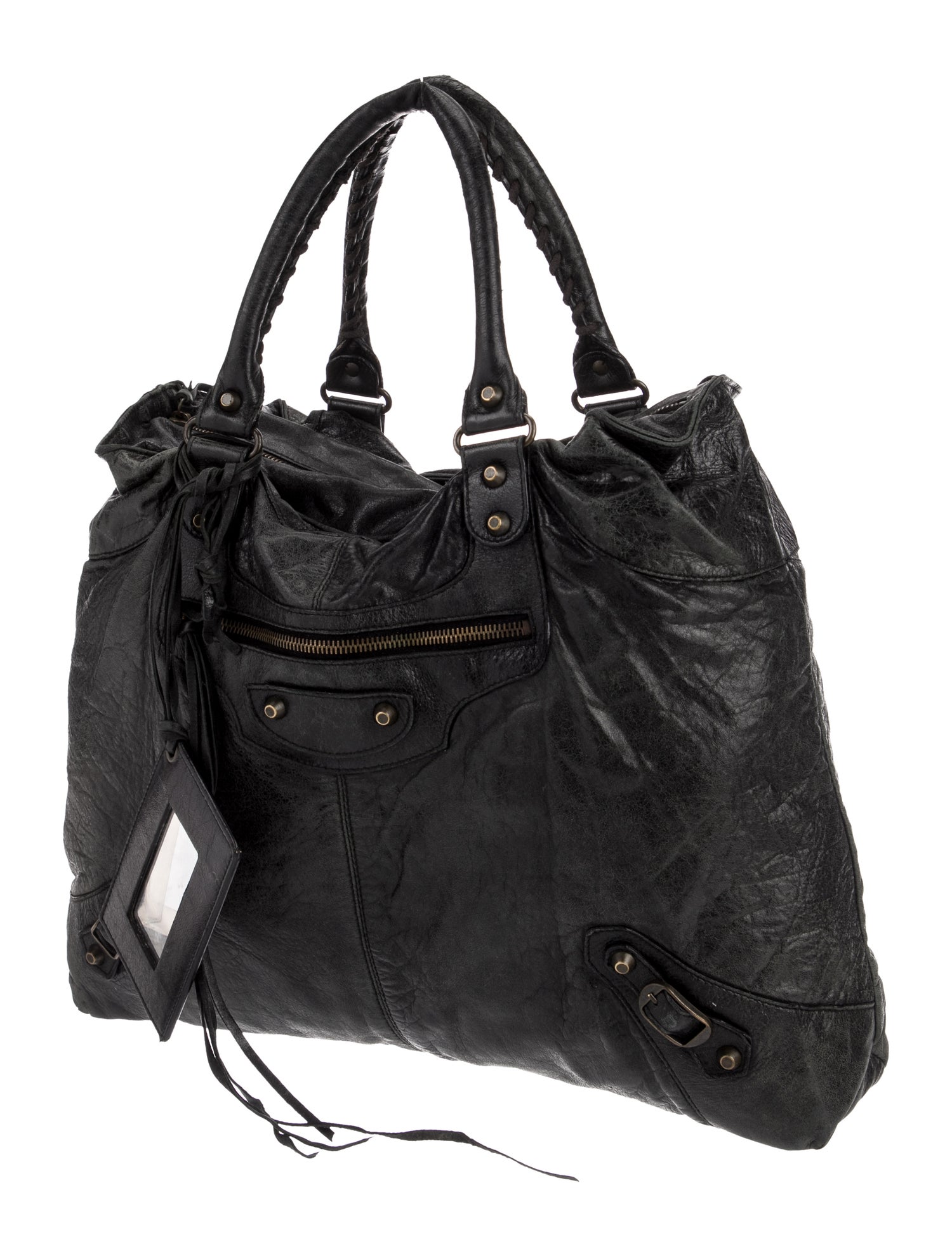 Balenciaga Leather Motocross Classic Brief