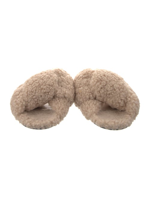 Balenciaga Shearling Slides