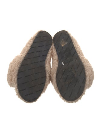 Balenciaga Shearling Slides