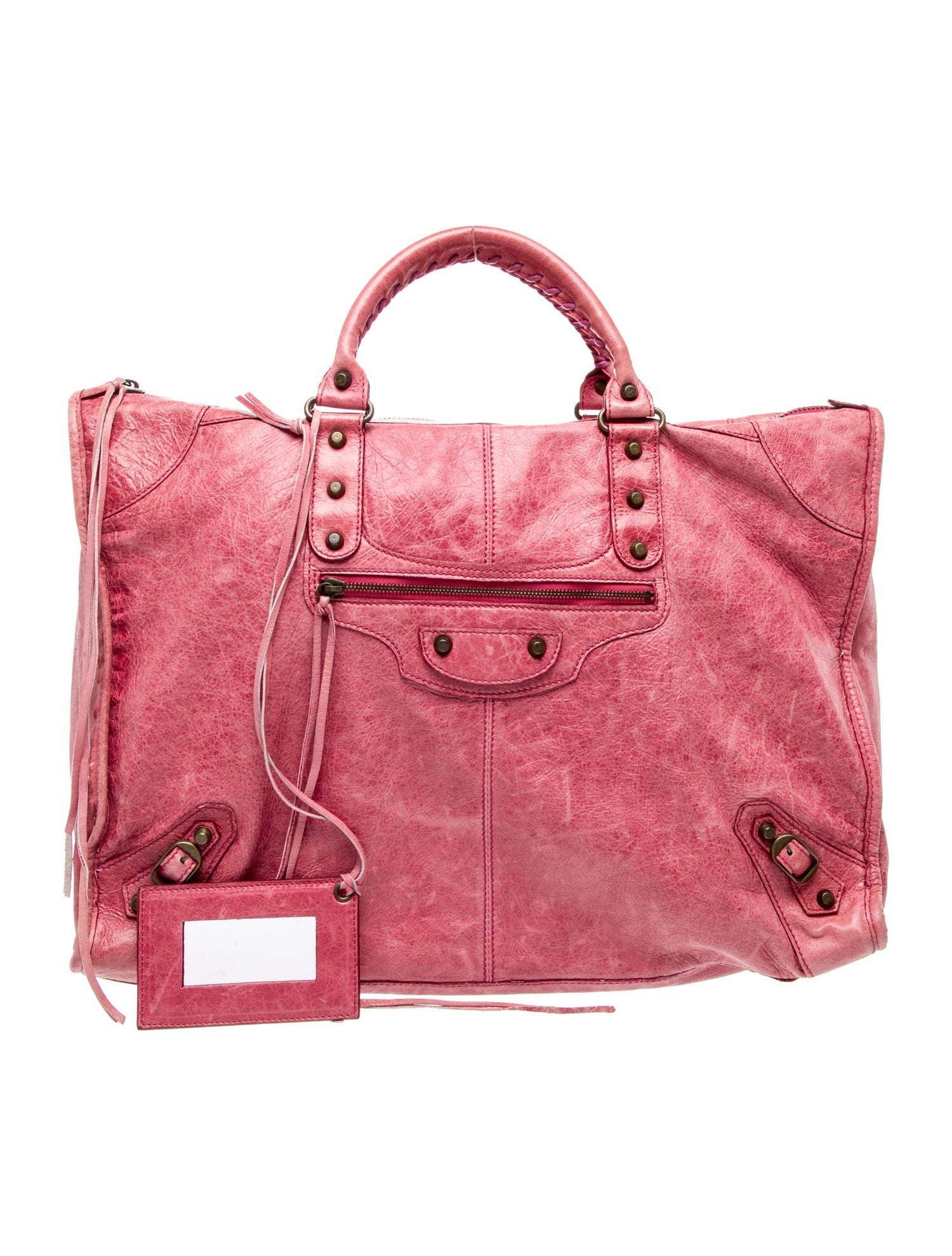 Balenciaga Leather Weekender Vintage