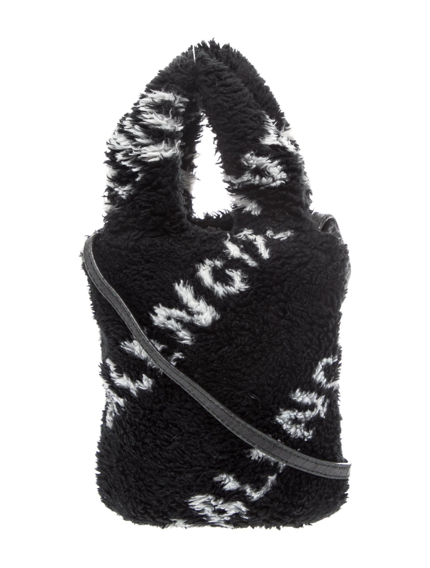 Balenciaga Faux Fur Bucket Bag