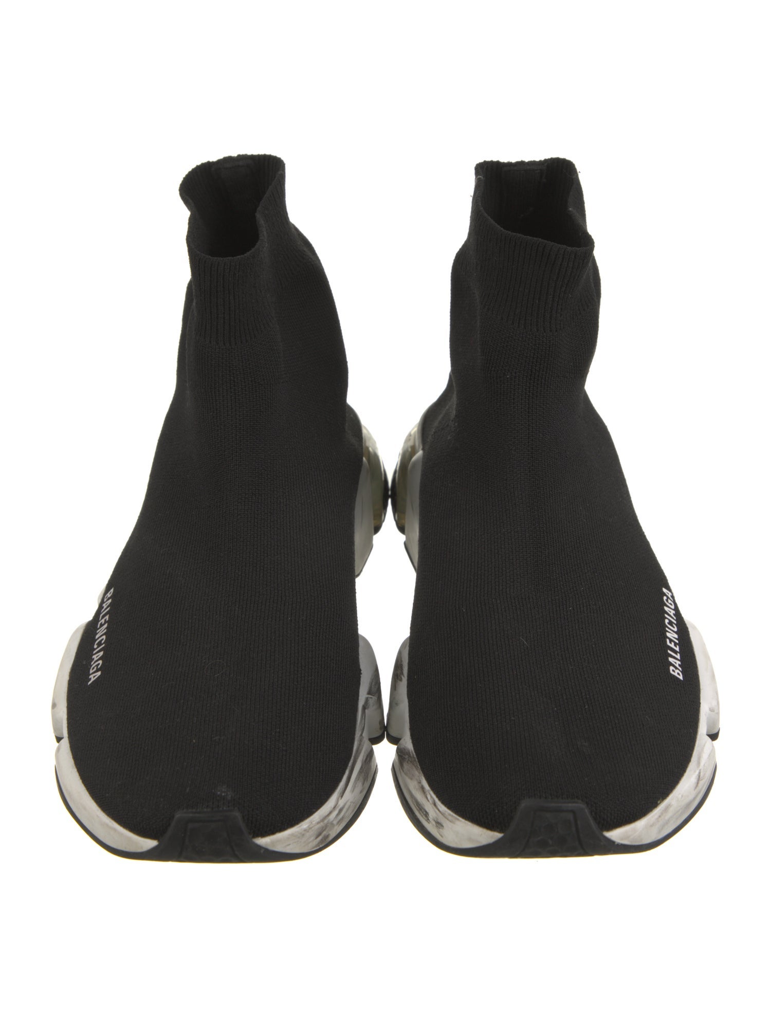 Balenciaga Speed Trainer Clear Sole Sock Sneakers