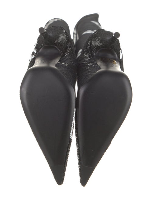 Balenciaga Sequins Printed Sock Boots