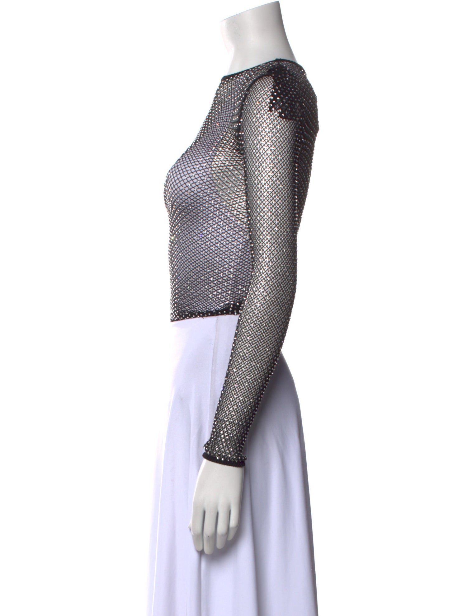 Balenciaga 2023 Printed Crop Top