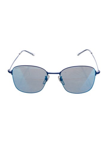 Balenciaga Sunglasses Square Mirrored