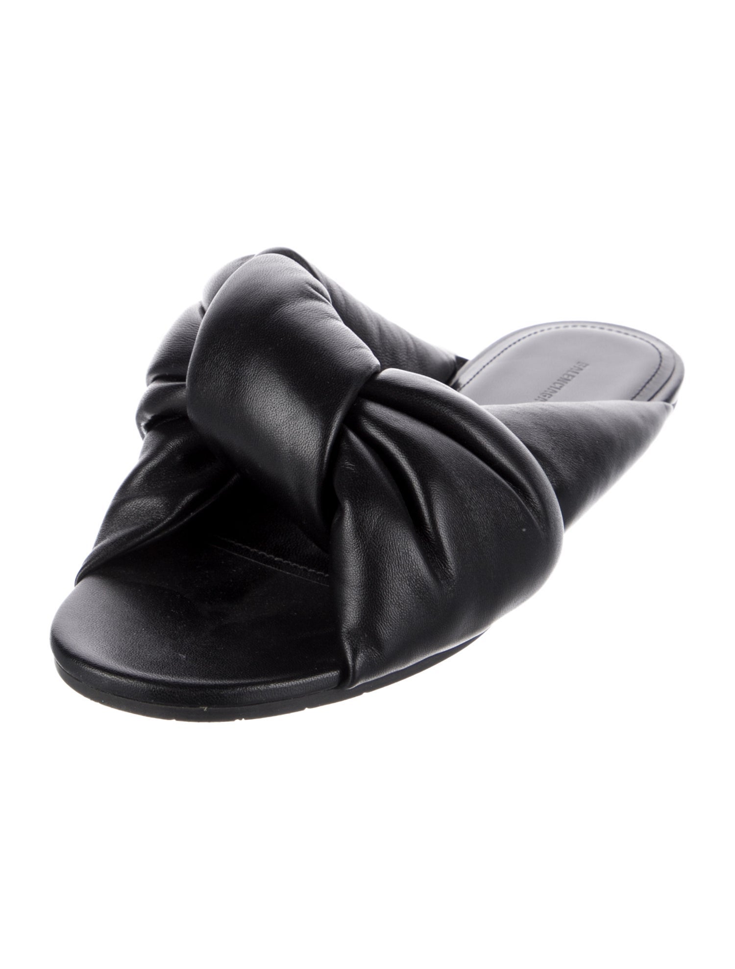Balenciaga Leather Slides