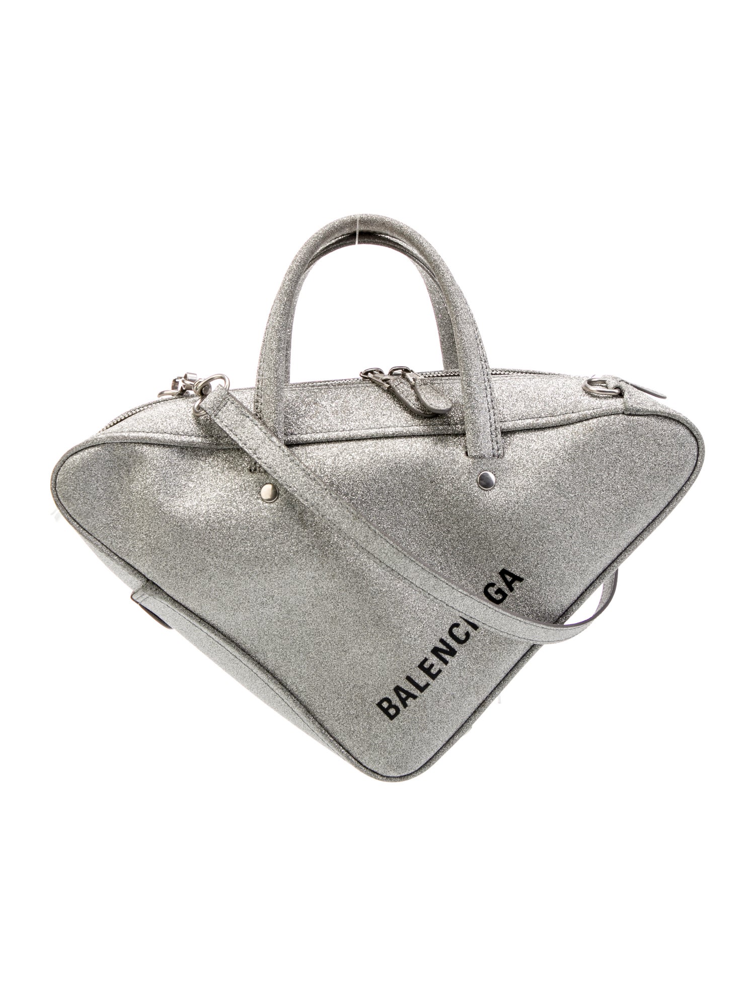 Balenciaga Glitter Triangle Small