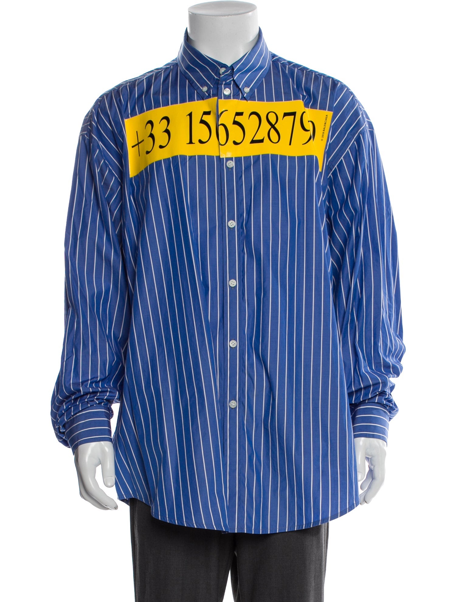 Balenciaga 2018 Striped Shirt