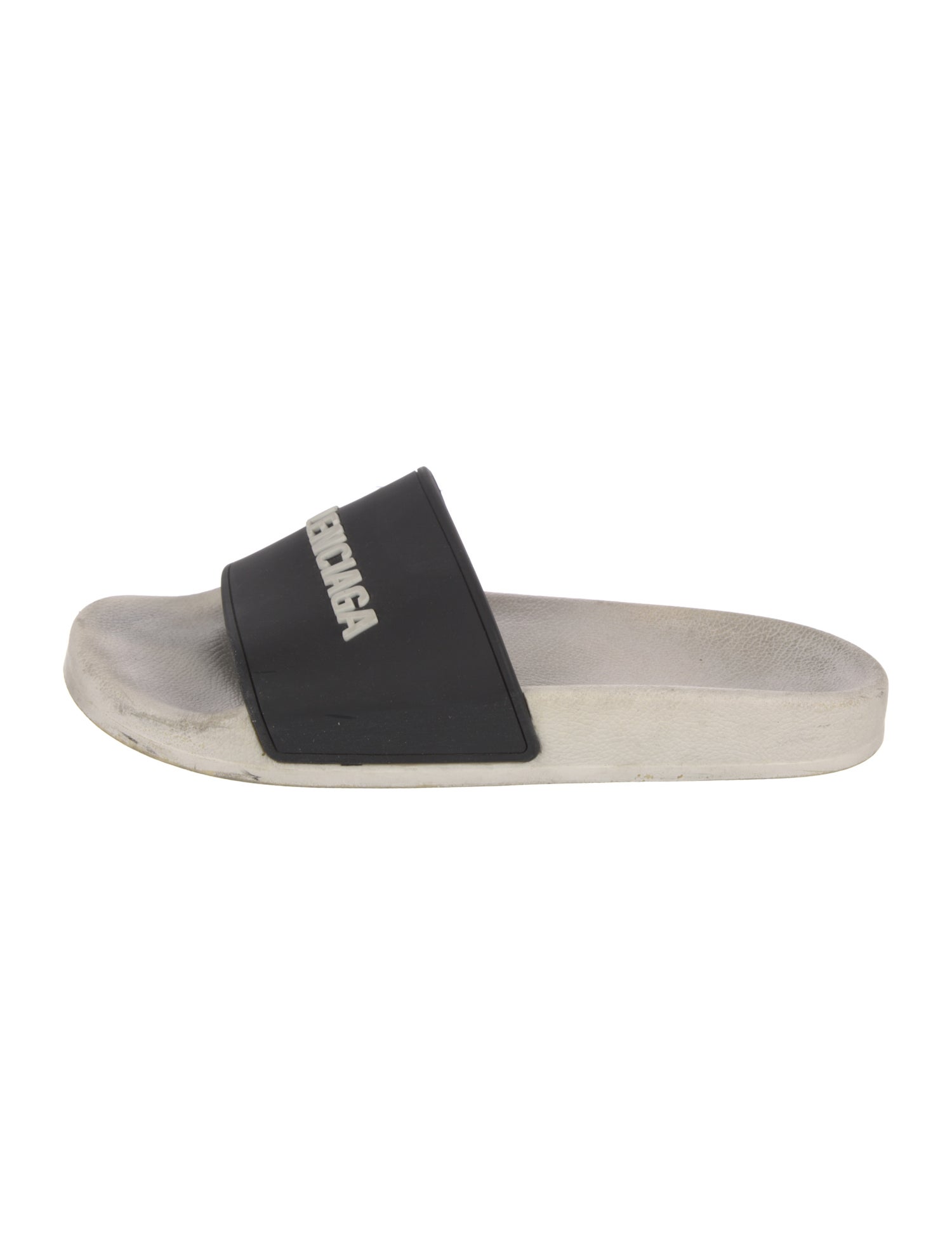 Balenciaga Rubber Graphic Print Slides