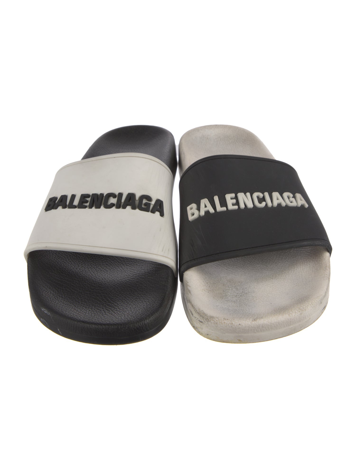 Balenciaga Rubber Graphic Print Slides