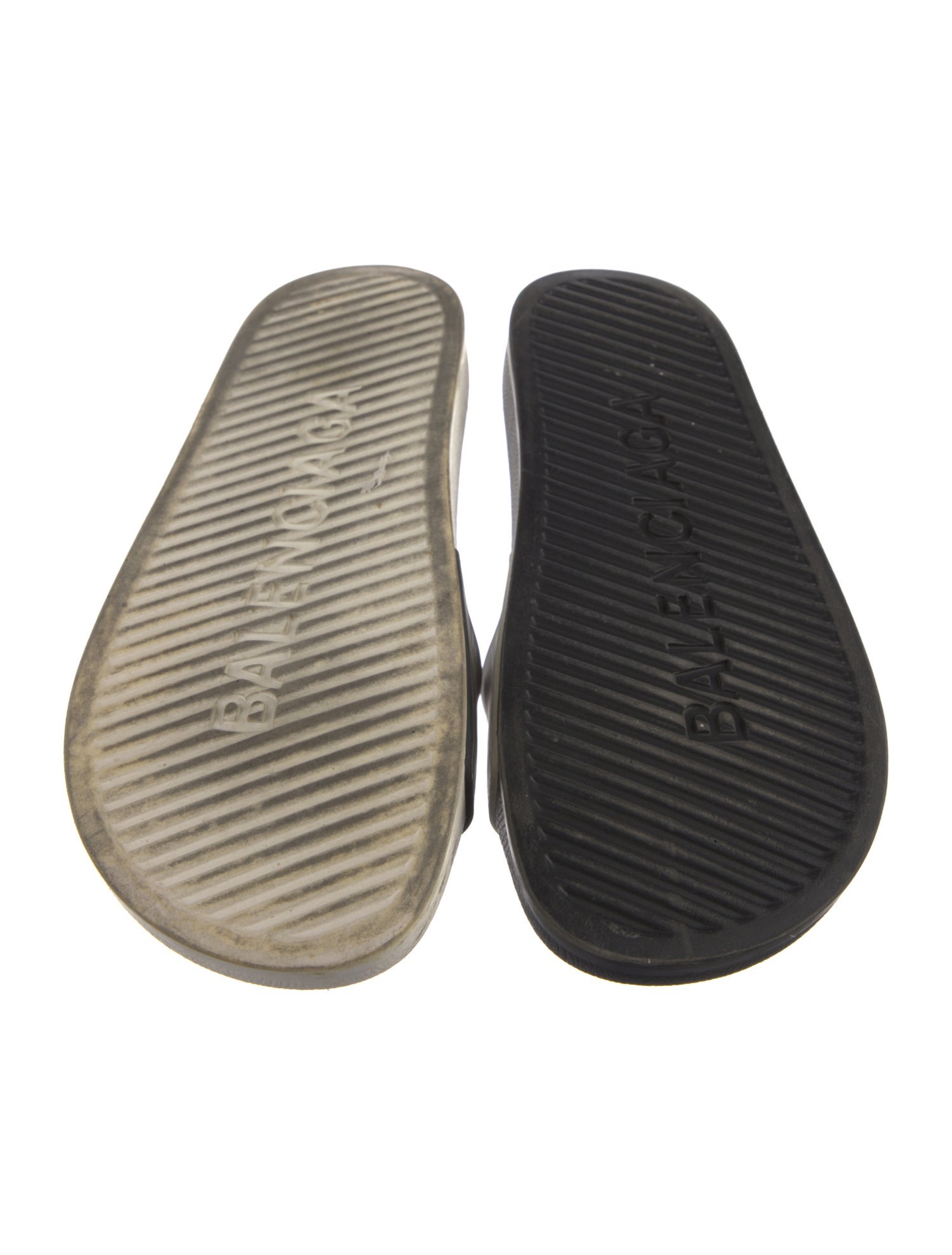 Balenciaga Rubber Graphic Print Slides