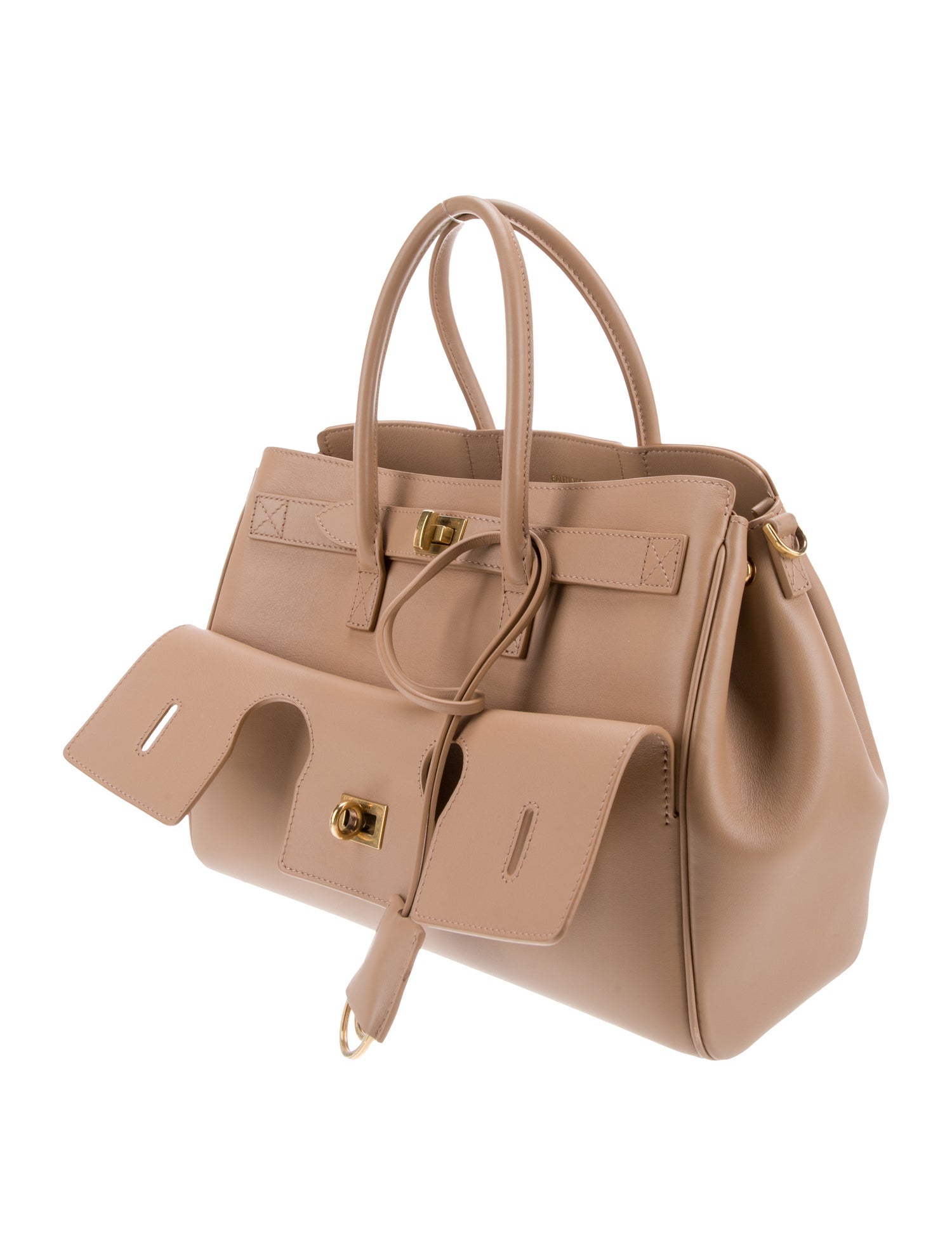 Balenciaga Leather Bel Air Tote Bag Medium