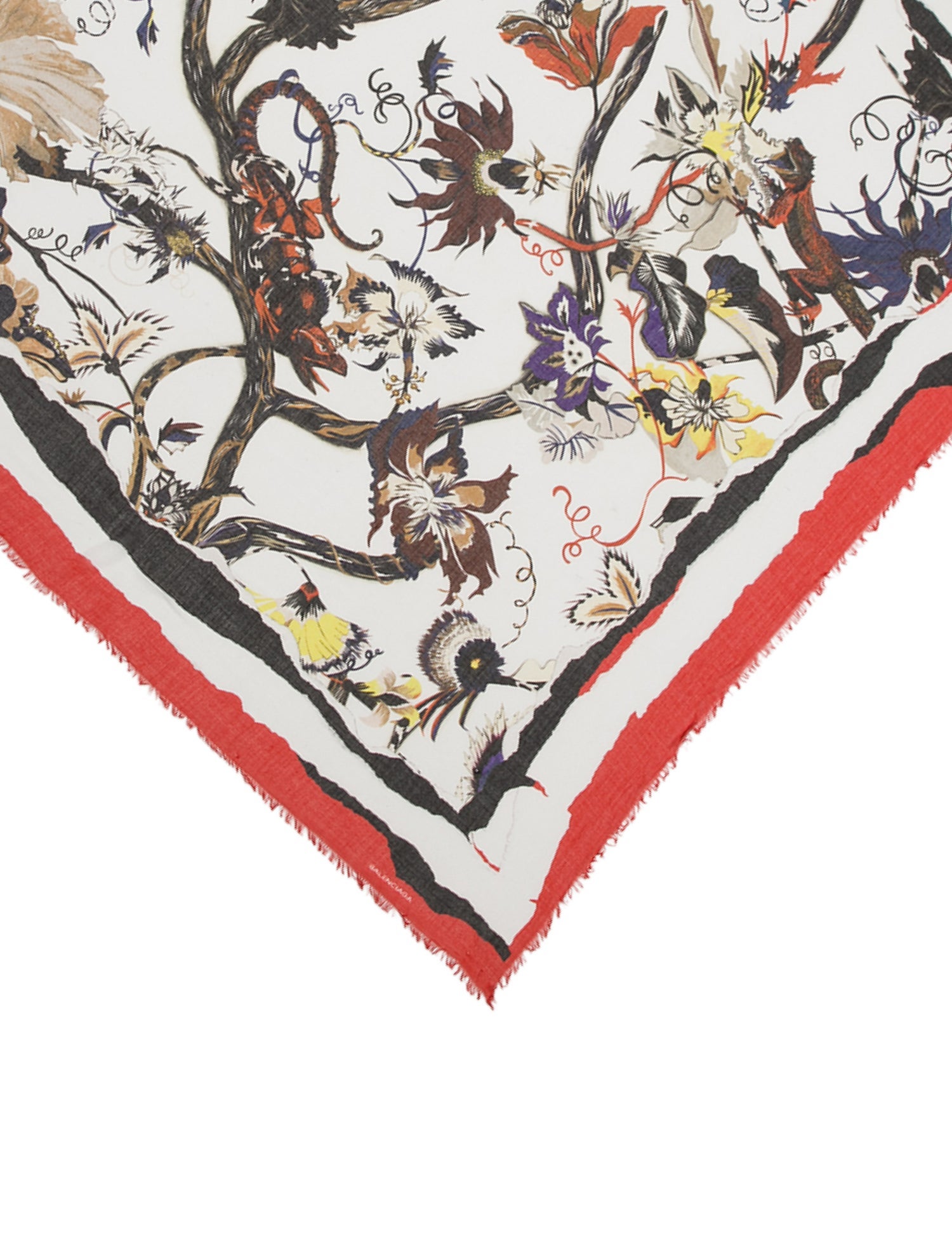 Balenciaga Floral Print Scarf