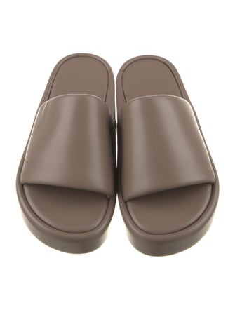 Balenciaga Leather Slides