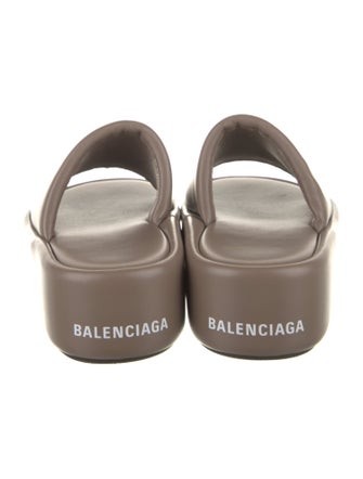 Balenciaga Leather Slides