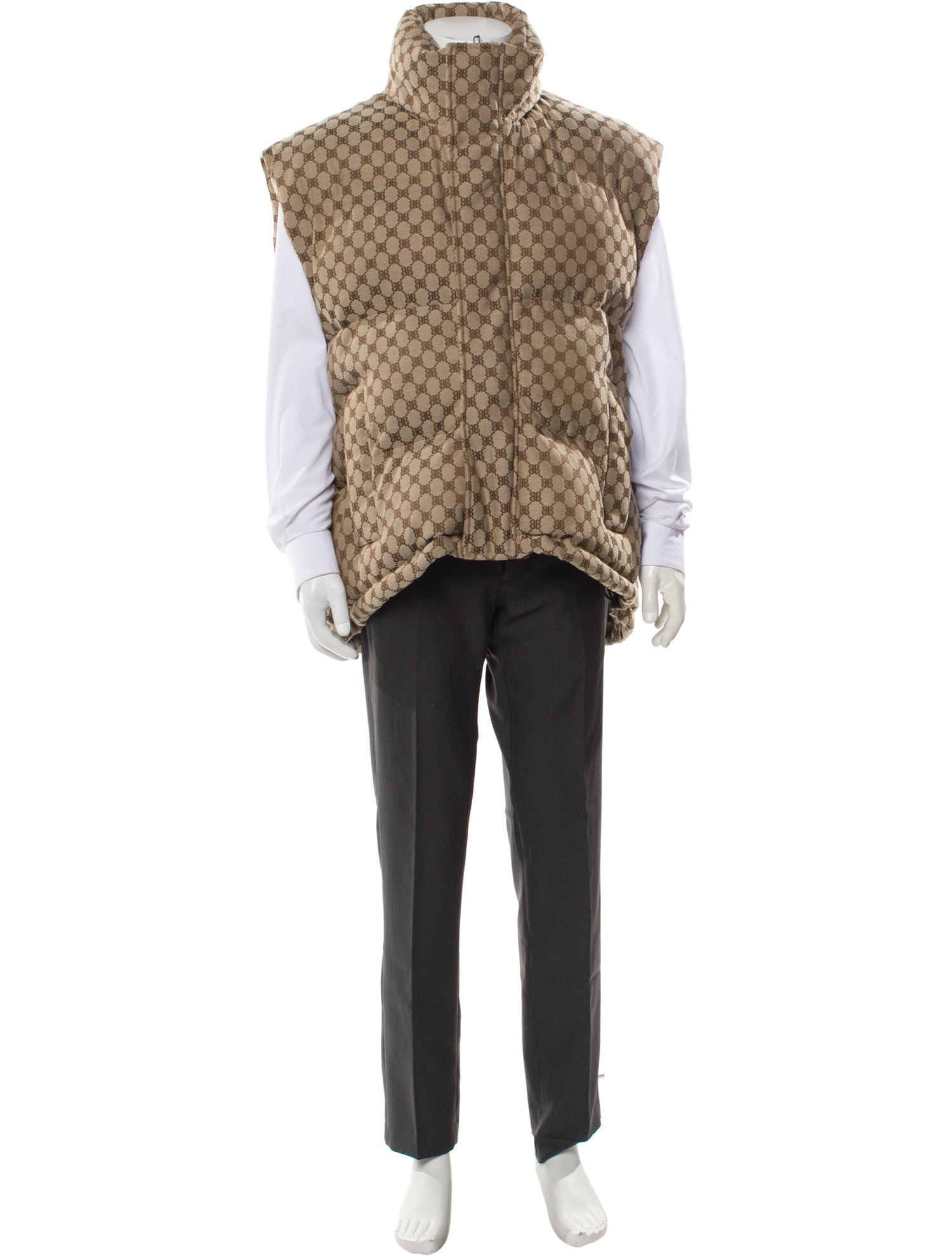 Gucci x Balenciaga 2021 The Hacker Project Cocoon Puffer Down Vest w/ Tags