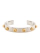 Balenciaga Two-Tone Arena Classic Cuff Bracelet