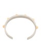 Balenciaga Two-Tone Arena Classic Cuff Bracelet