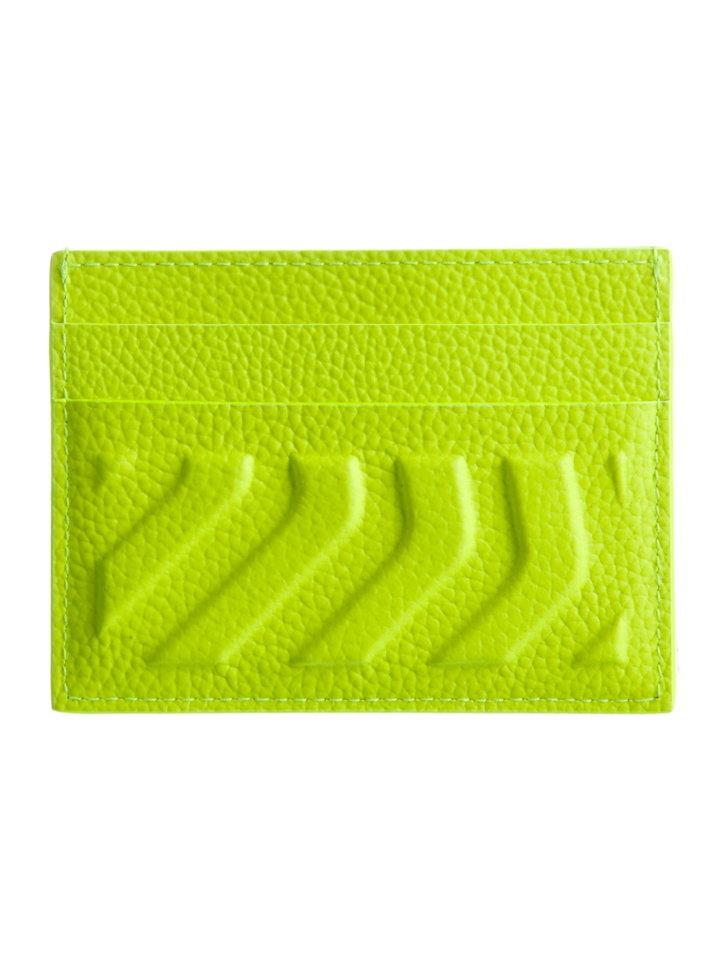 Balenciaga Leather Graphic Print Card Holder