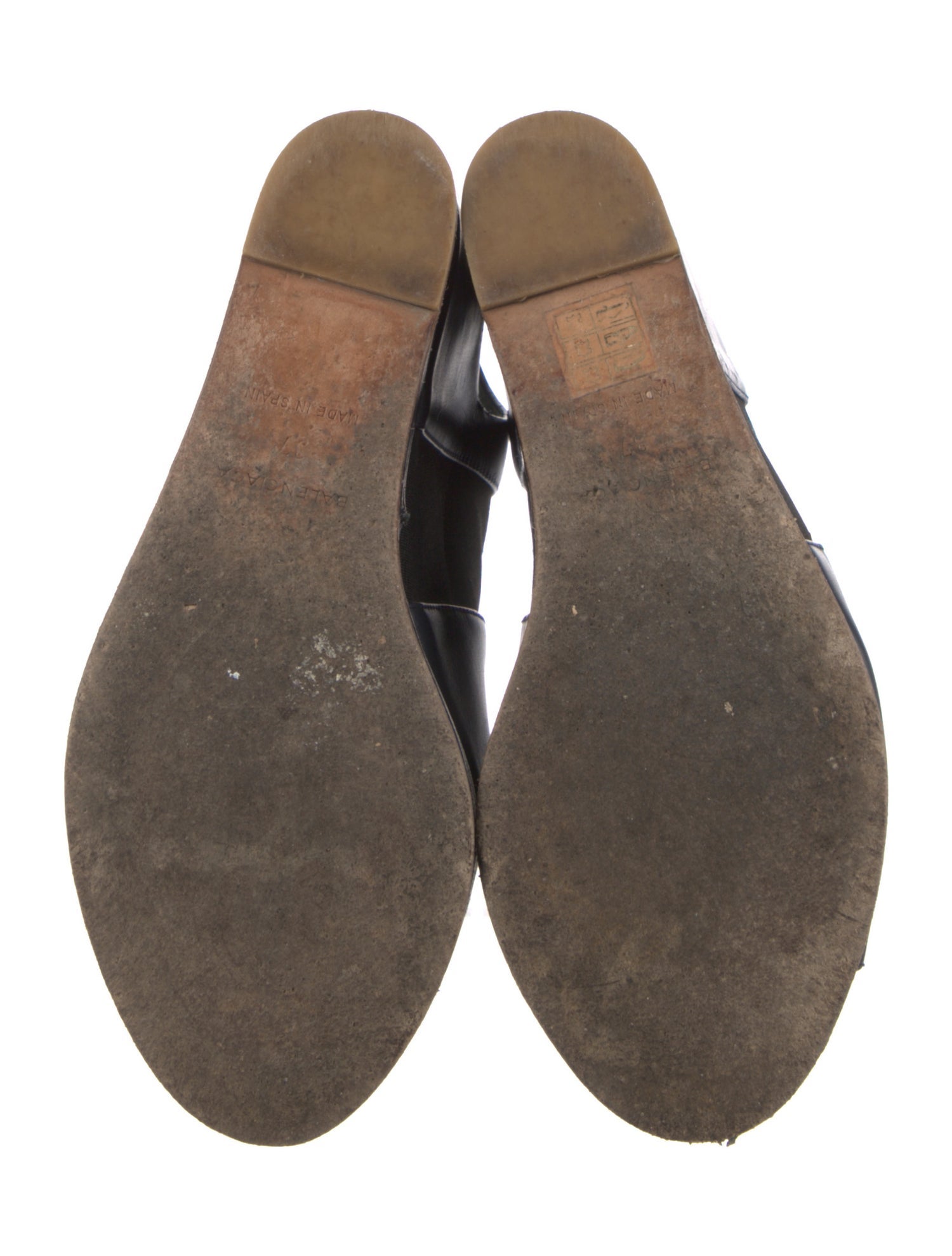 Balenciaga Leather Slingback Sandals