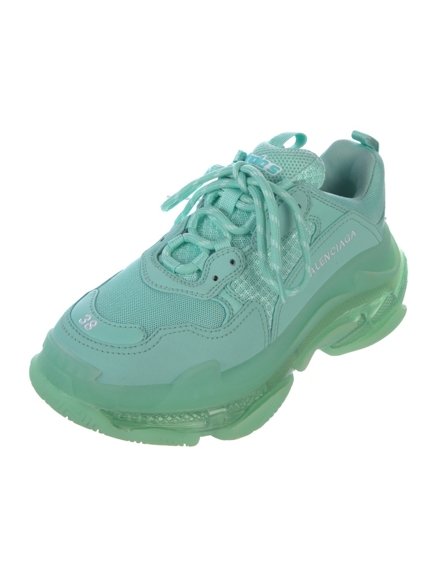 Balenciaga Triple S 'Clear Sole' Athletic Sneakers