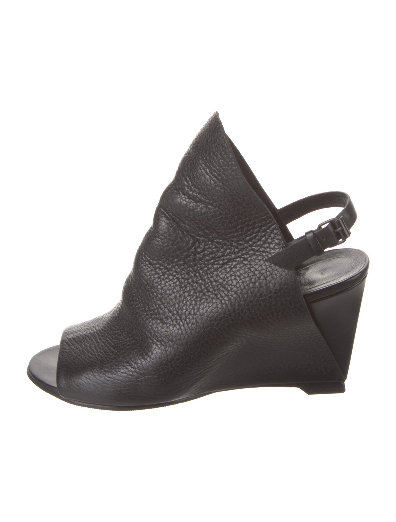 Balenciaga Leather Slingback Sandals