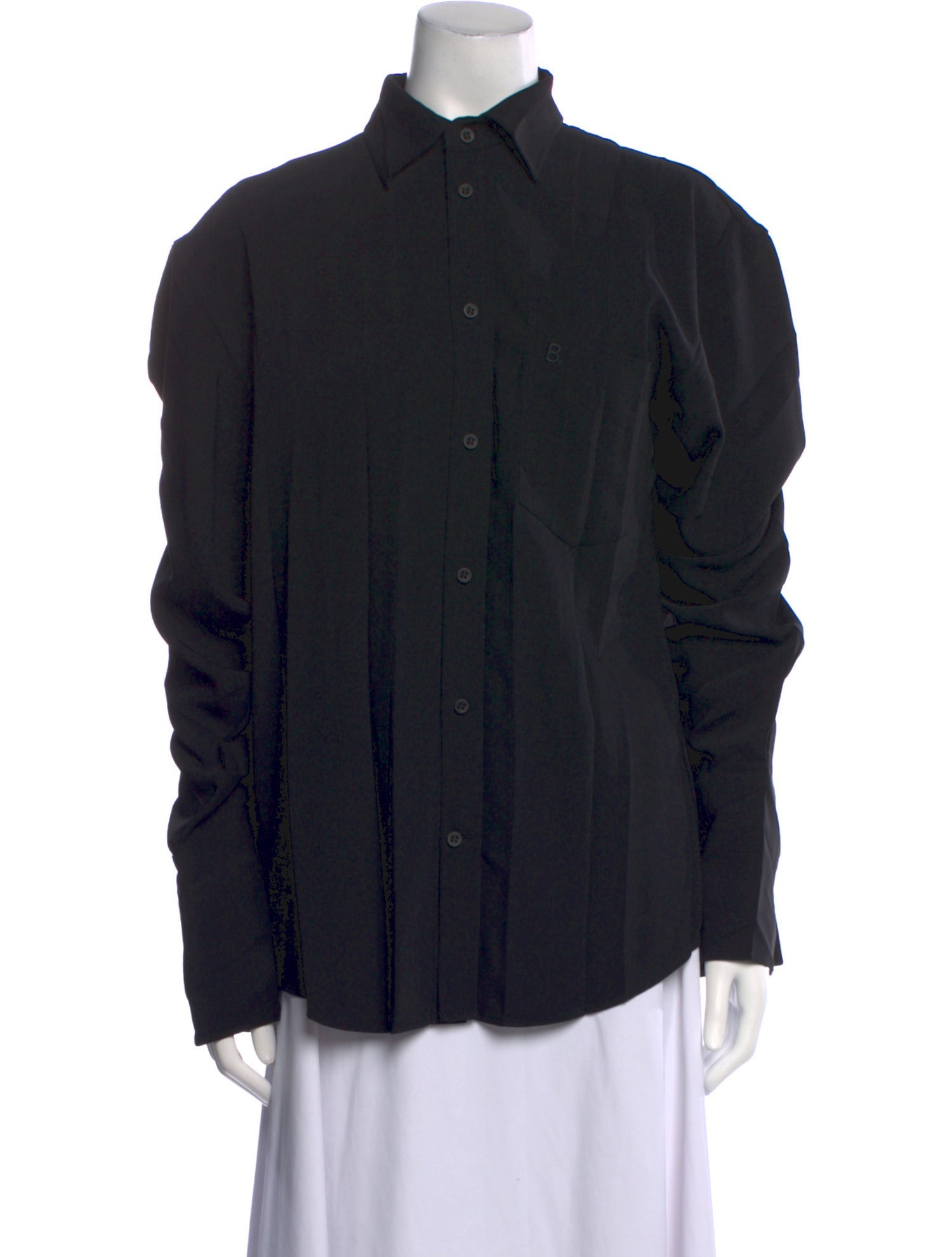 Balenciaga 2020 Long Sleeve Button-Up Top