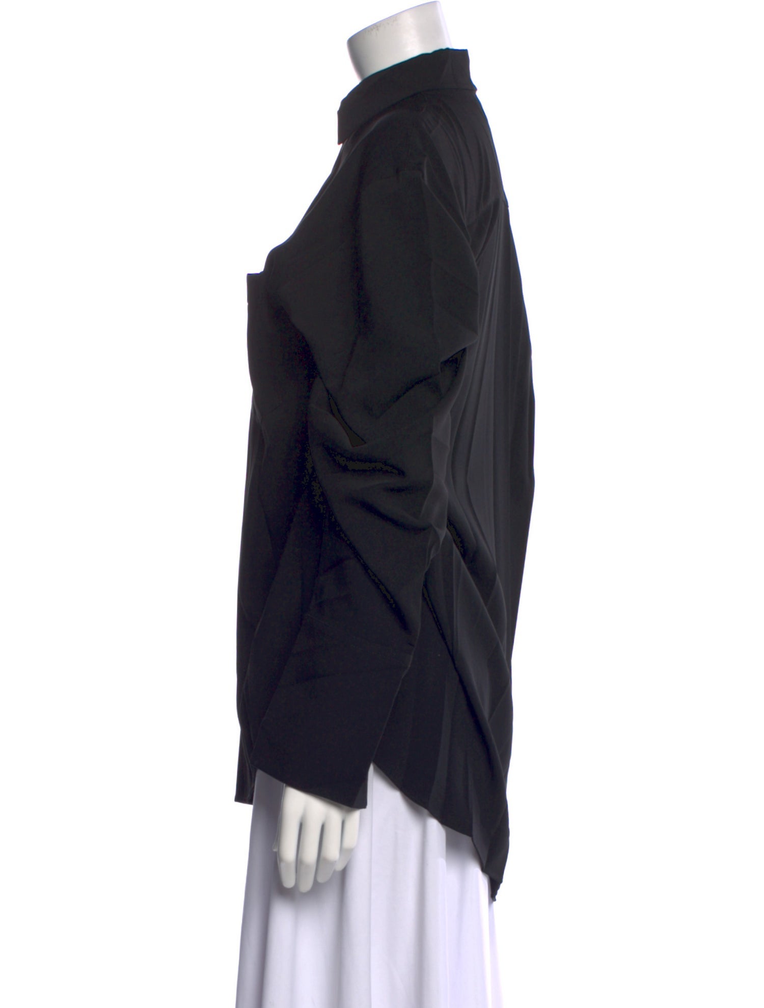 Balenciaga 2020 Long Sleeve Button-Up Top