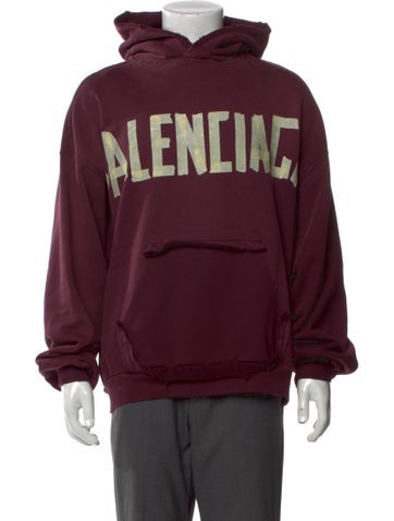 Balenciaga Sweatshirts & Hoodies 2024 Tape Type Hoodie M