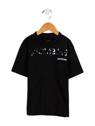 Balenciaga Boys' Crew Neck Graphic T-Shirt