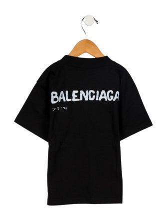 Balenciaga Boys' Crew Neck Graphic T-Shirt