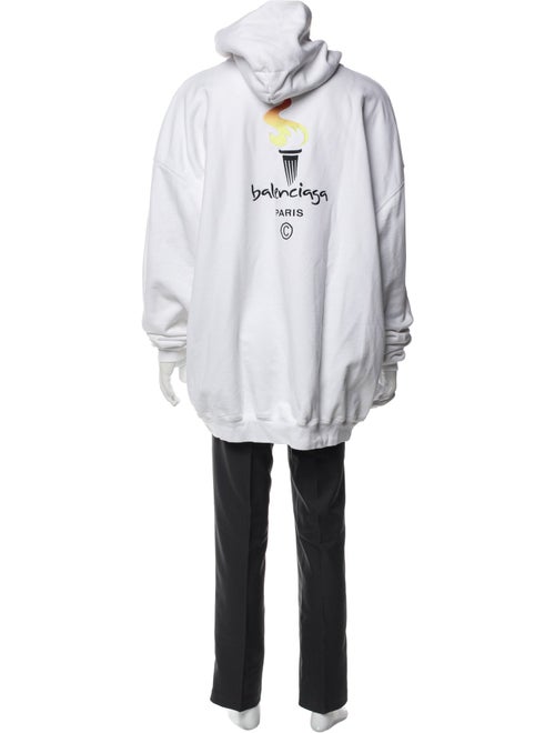 Balenciaga 2020 Graphic Print Hoodie
