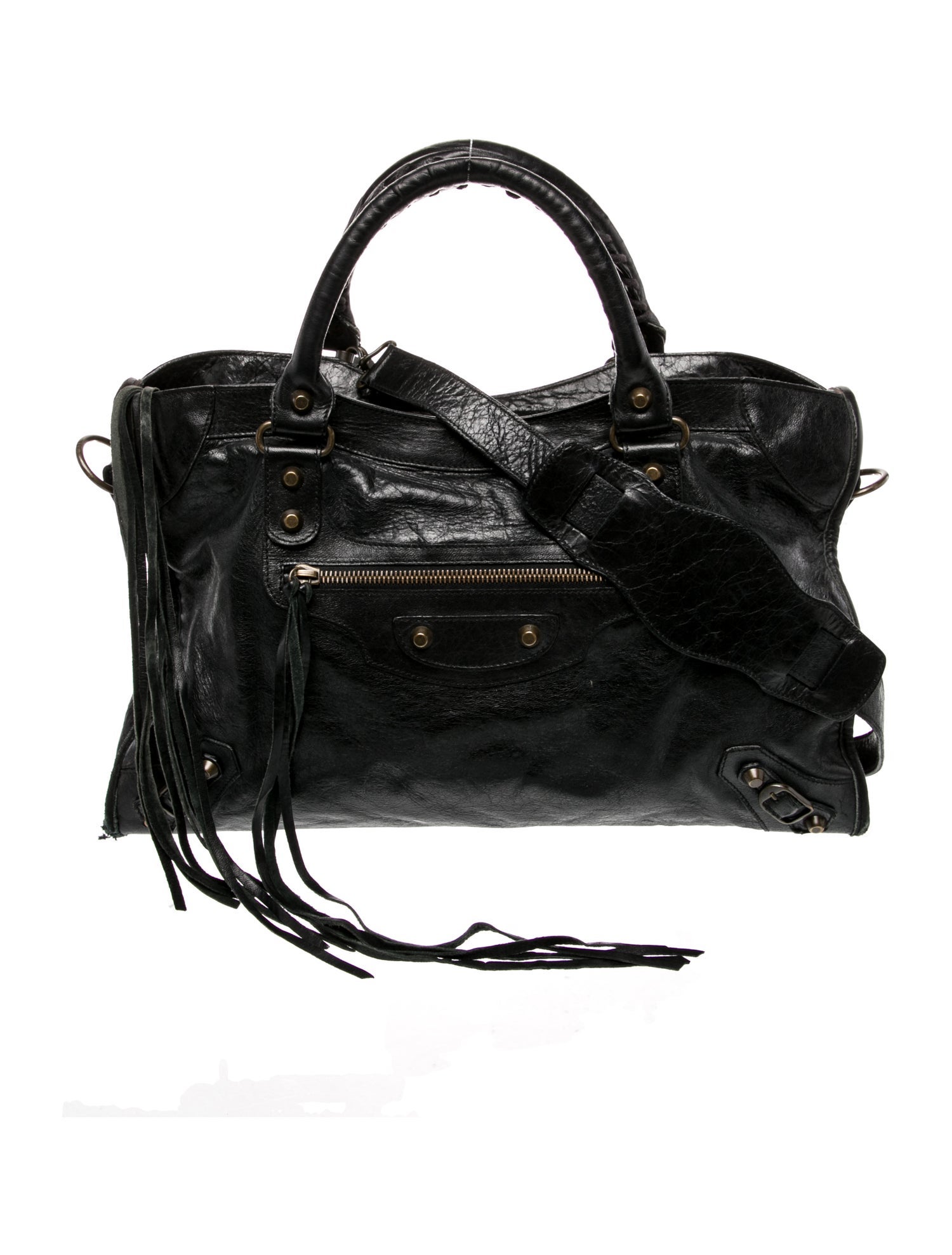 Balenciaga Leather Motocross Classic City