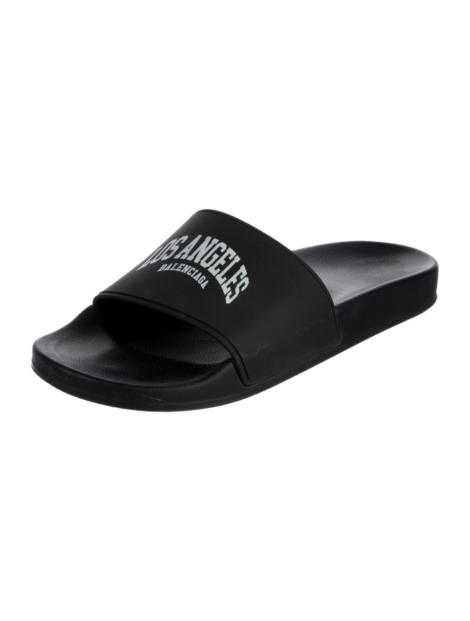 Balenciaga Rubber Graphic Print Slides