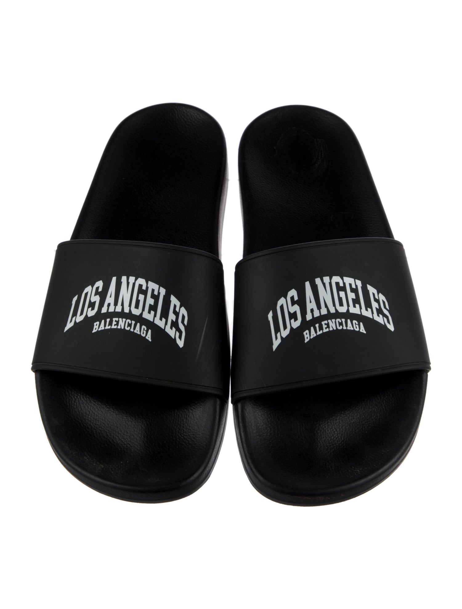 Balenciaga Rubber Graphic Print Slides