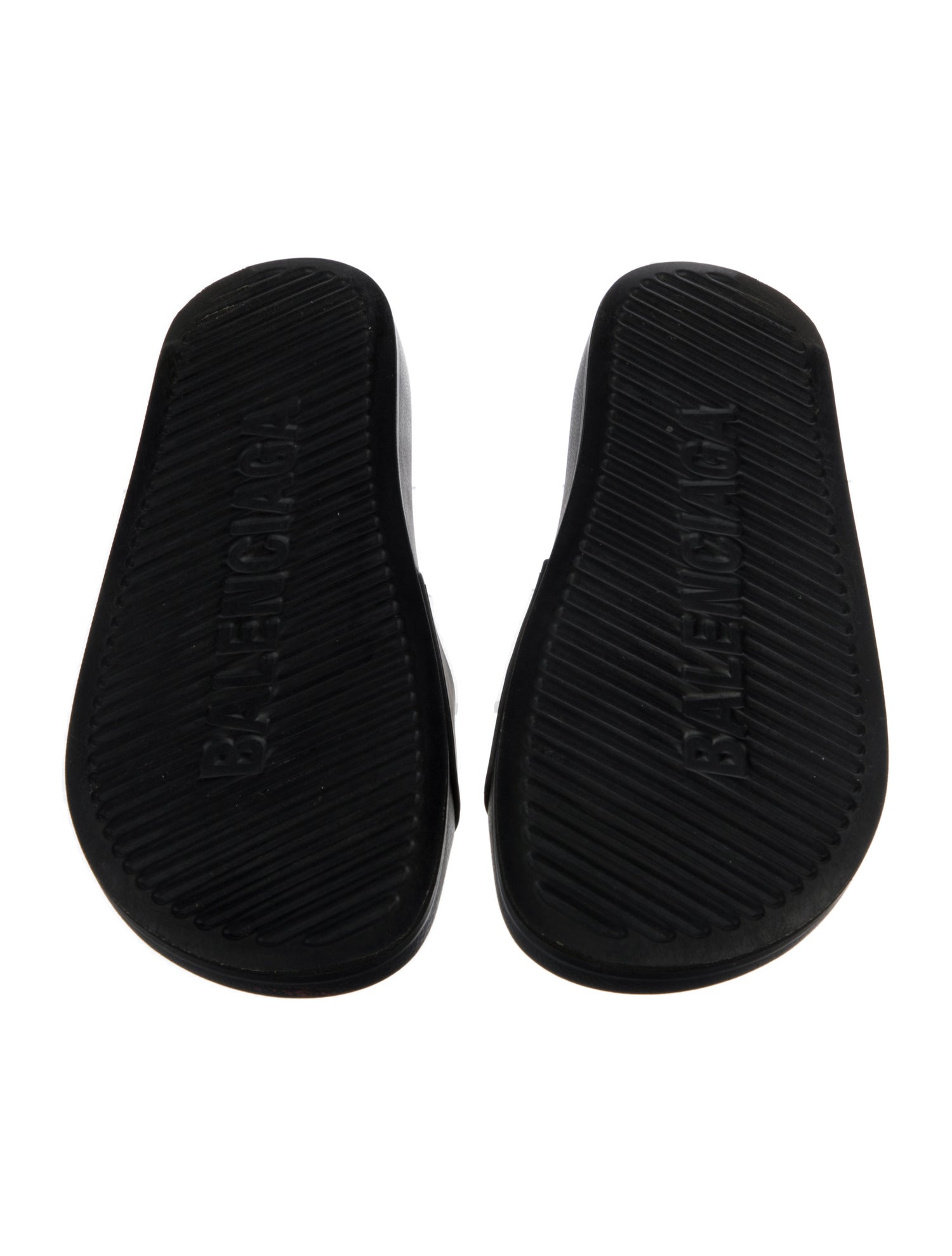 Balenciaga Rubber Graphic Print Slides