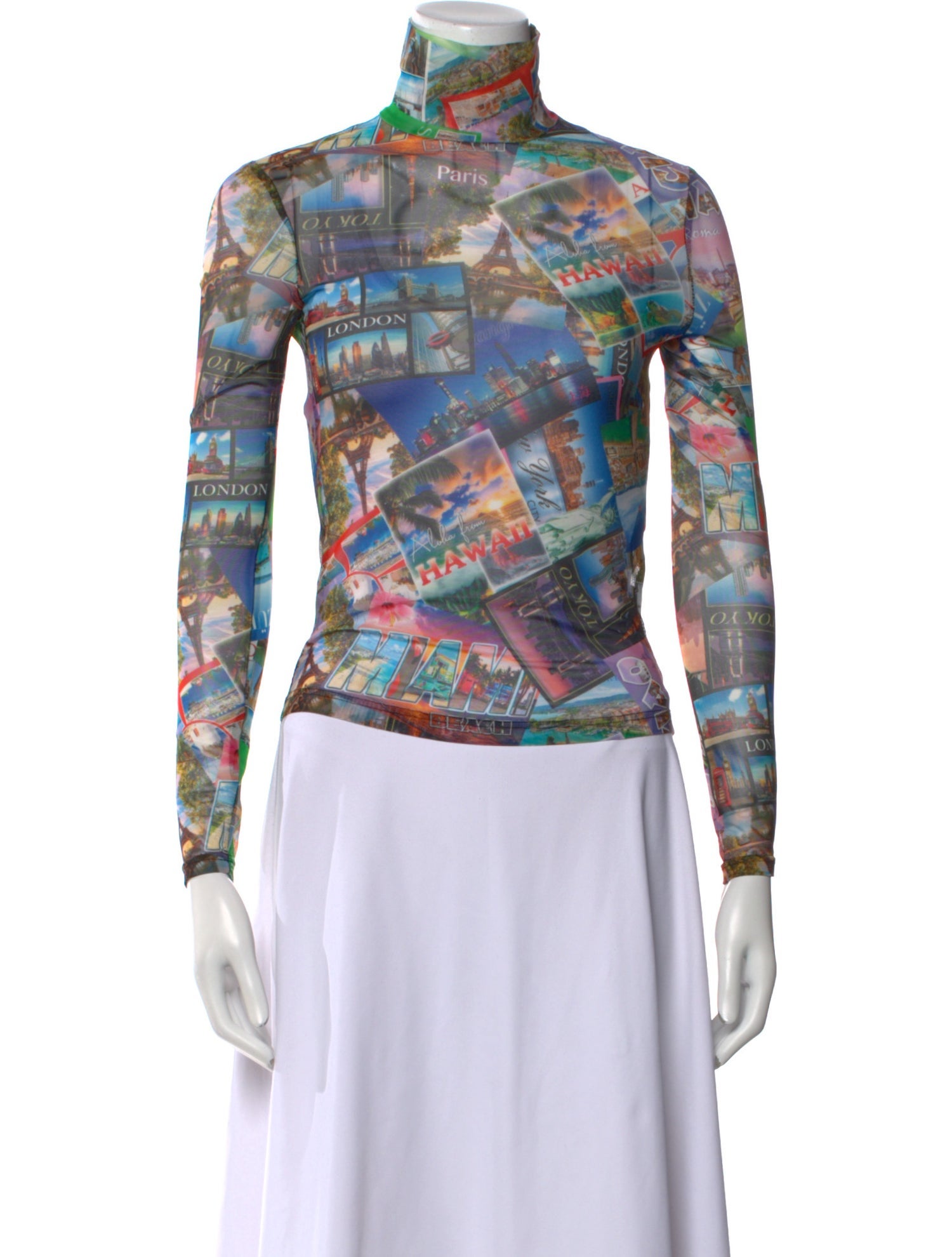 Balenciaga 2020 'Postcard' Top