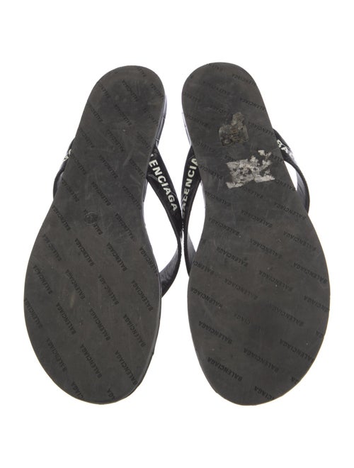 Balenciaga Leather Printed Flats