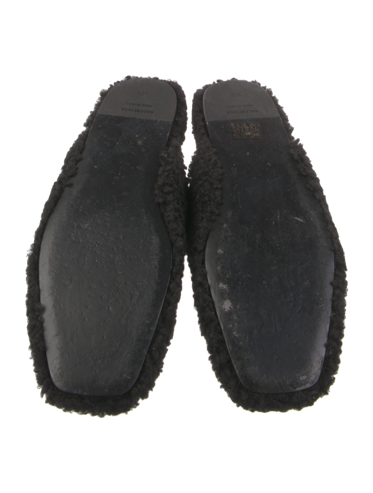 Balenciaga Faux Fur Mules
