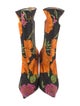Balenciaga Neoprene Floral Print Sock Boots