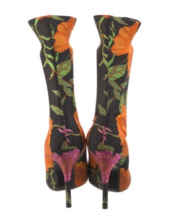 Balenciaga Neoprene Floral Print Sock Boots