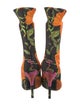 Balenciaga Neoprene Floral Print Sock Boots