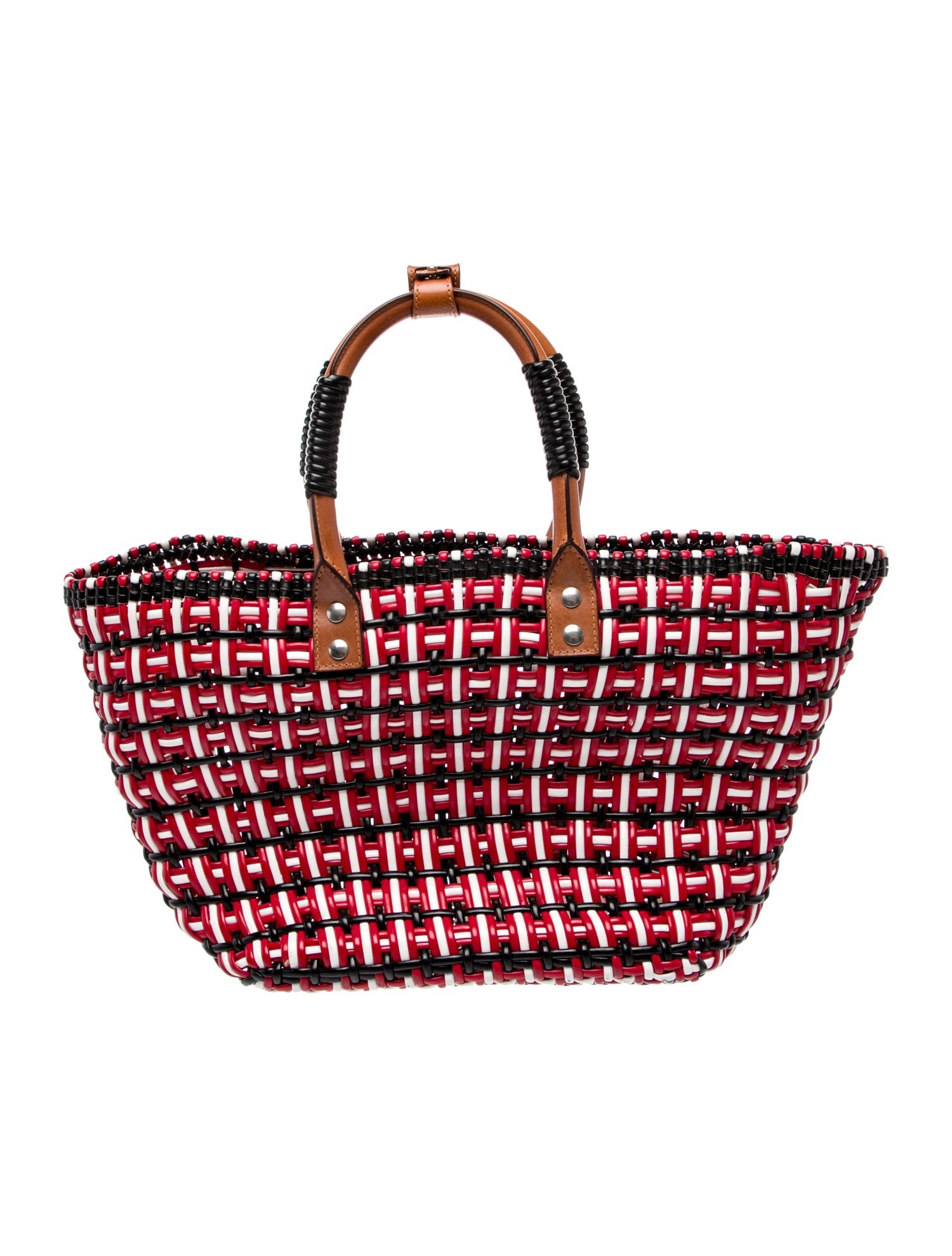 Balenciaga PVC Raffia Panier