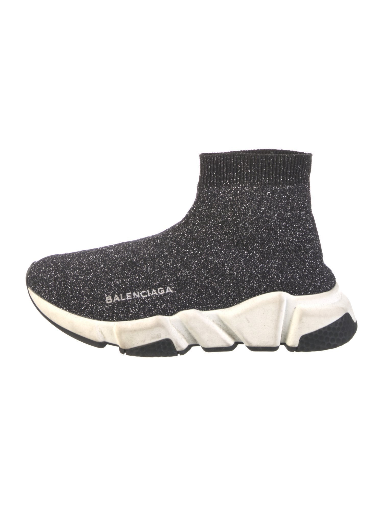 Balenciaga Speed Trainer Glitter Sock Sneakers