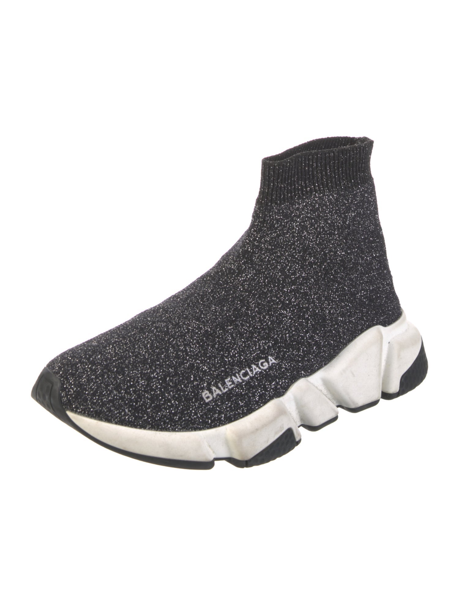 Balenciaga Speed Trainer Glitter Sock Sneakers