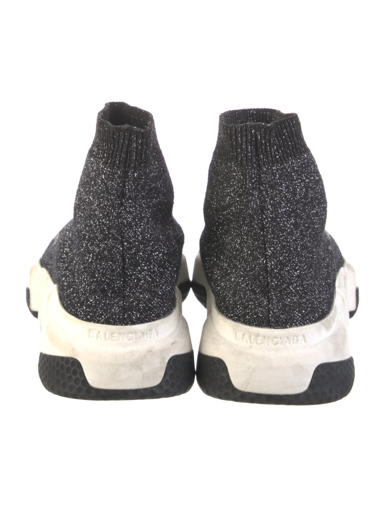 Balenciaga Speed Trainer Glitter Sock Sneakers