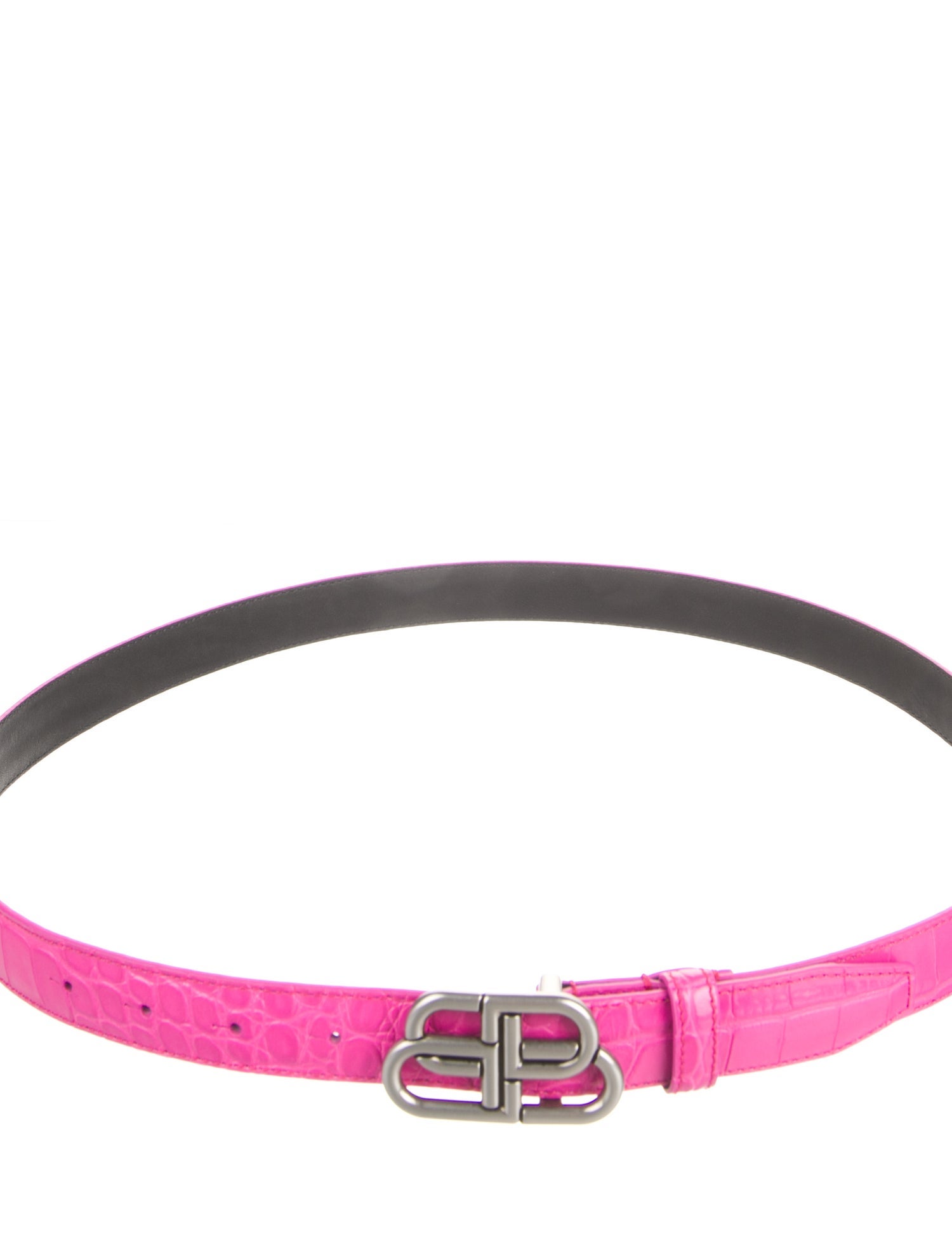 Balenciaga Skinny Alligator Waist Belt